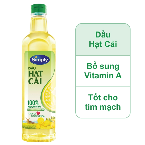 Dầu hạt cải Simply 1 lít