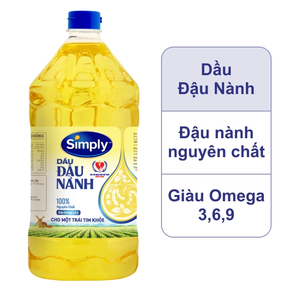 Dầu đậu nành Simply 2 lít