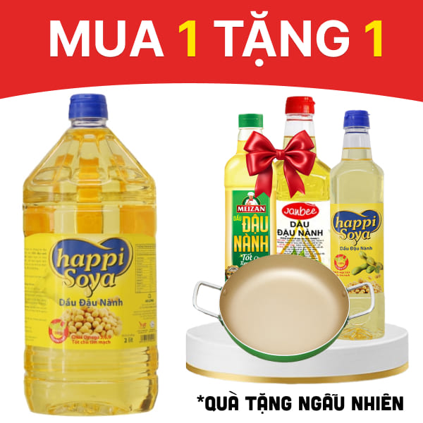 Dầu đậu nành Happi Soya 2 lít