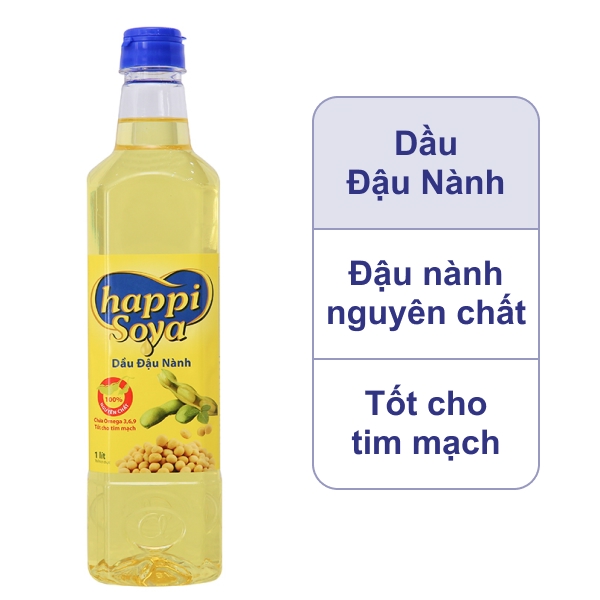 Dầu đậu nành Happi Soya 1 lít