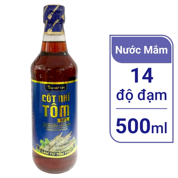 Nước mắm cốt nhĩ tôm Đầu Bếp Tôm 500ml