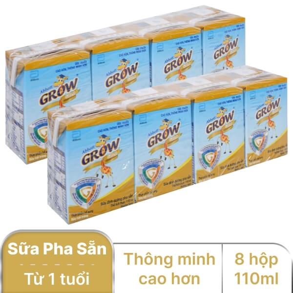 2 lốc sữa Abbott Grow Gold vani 110ml