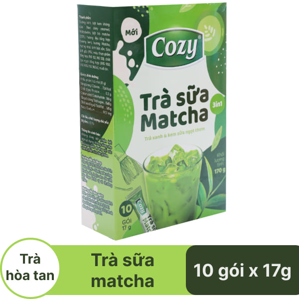 Trà sữa matcha Cozy 3in1 170g