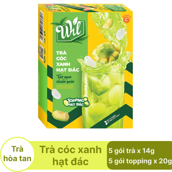 Trà cóc xanh hạt đác Wil hộp 170g