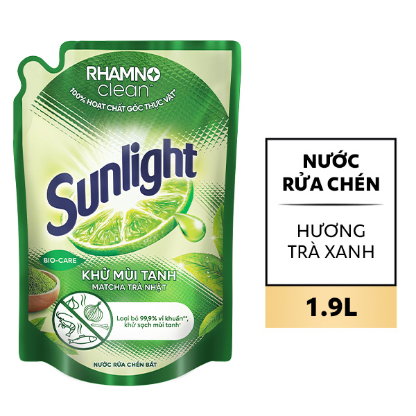 Nước rửa chén Sunlight matcha 1.9 lít
