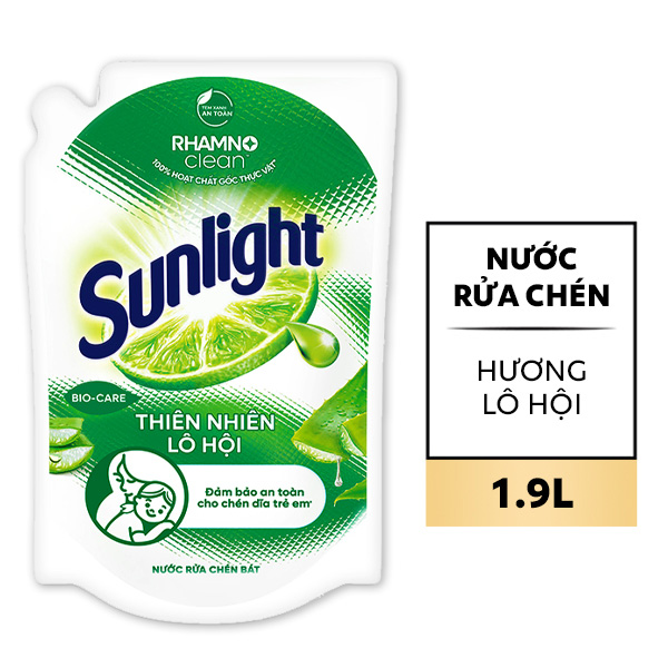 Nước rửa chén Sunlight lô hội 1.9 lít