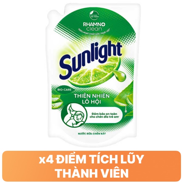 Nước rửa chén Sunlight lô hội 1.9 lít
