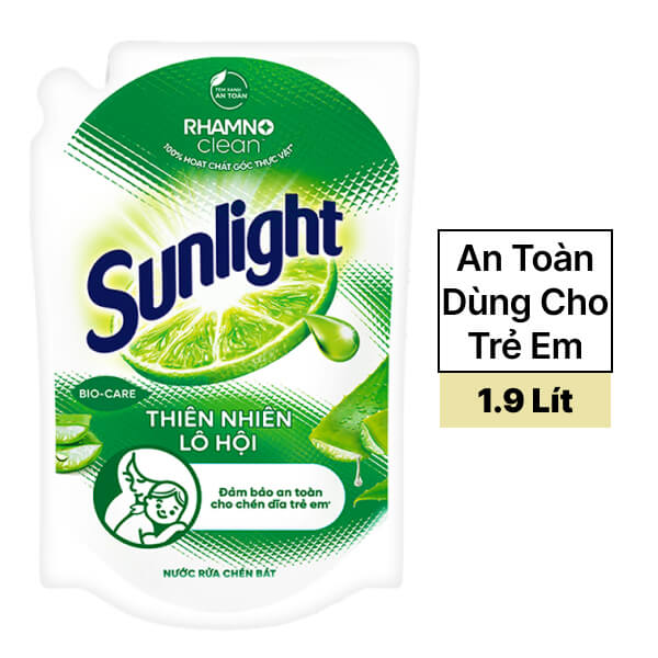 Nước rửa chén Sunlight lô hội 1.9 lít