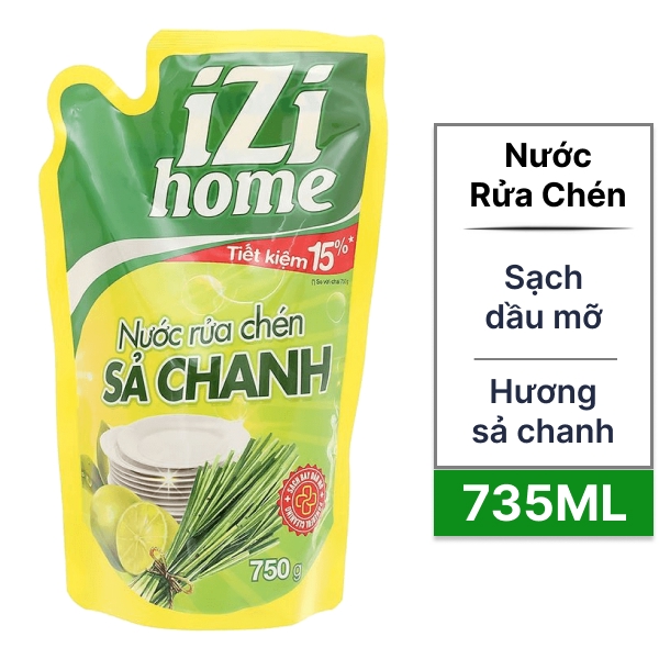 Nước rửa chén IZI HOME sả chanh 735ml