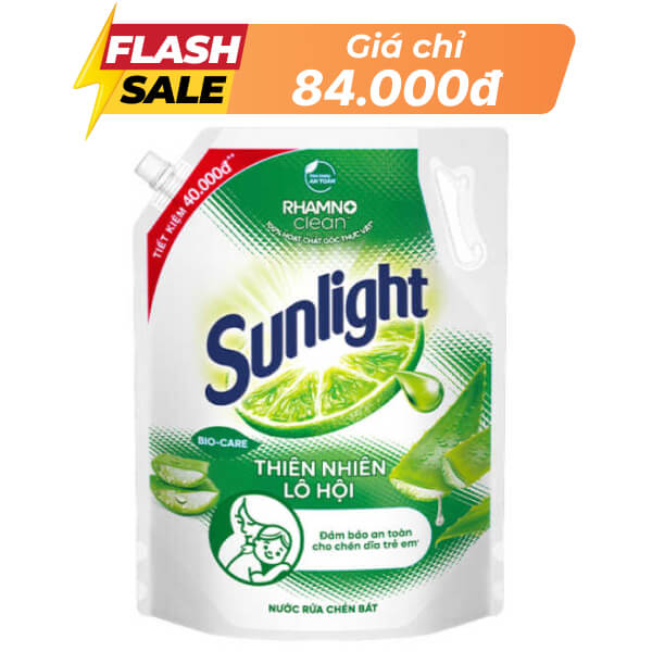 Nước rửa chén Sunlight lô hội 3.1 lít
