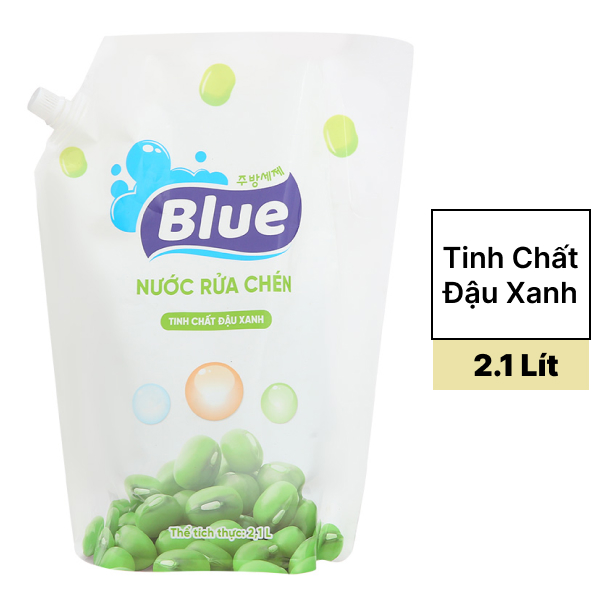 Nước rửa chén Blue đậu xanh 2.1 lít