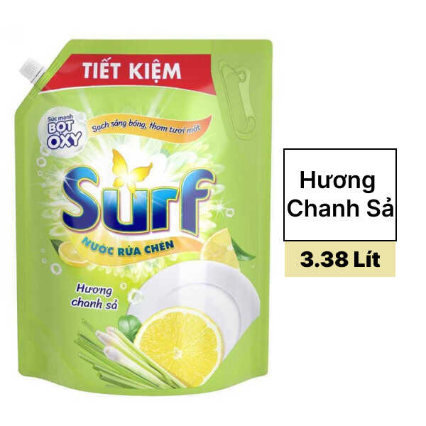 Nước rửa chén Surf chanh sả 3.38 lít