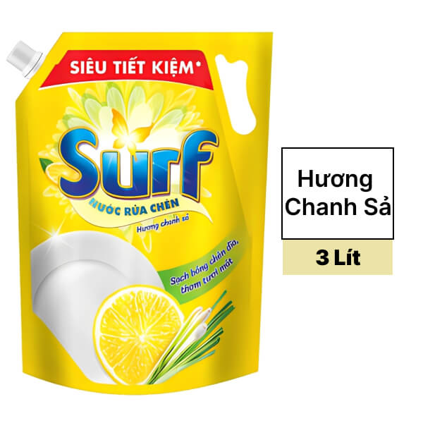 Nước rửa chén Surf chanh sả 3 lít