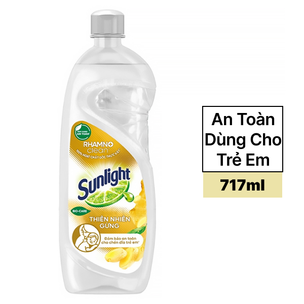 Nước rửa chén Sunlight gừng 717ml
