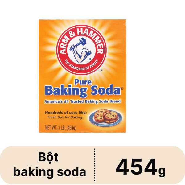 Bột baking soda Arm & Hammer hộp 454g