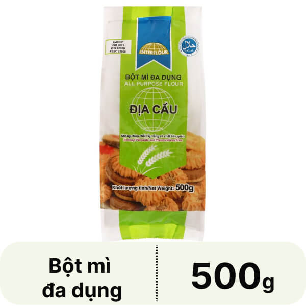 Bột mì đa dụng Địa Cầu gói 500g
