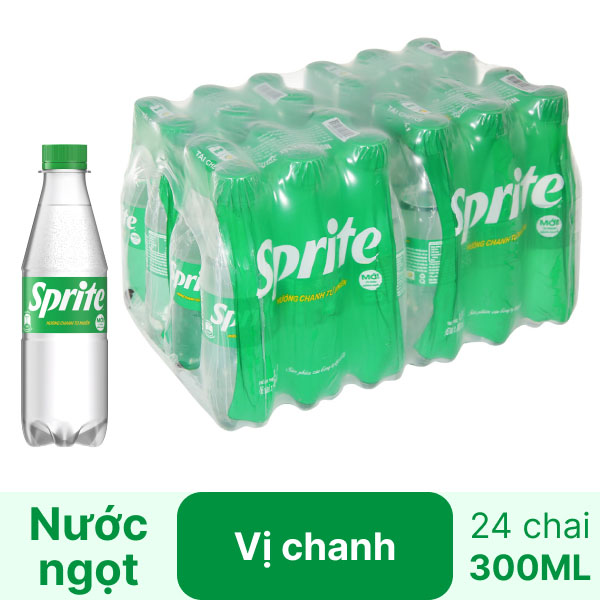 24 chai Sprite hương chanh 300ml giá tốt tại Bách hoá XANH