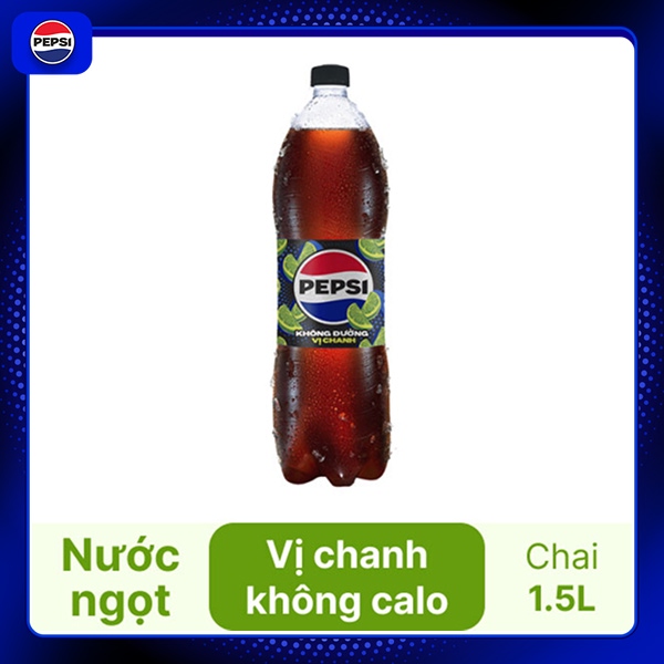 Nước ngọt Pepsi không calo vị chanh 1.5 lít