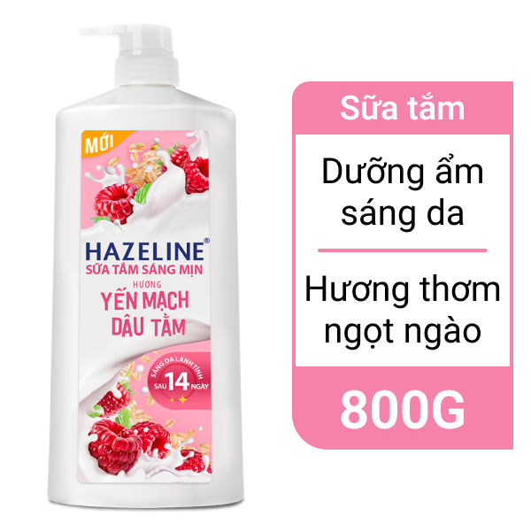 Sữa tắm Hazeline yến mạch dâu tằm 800g