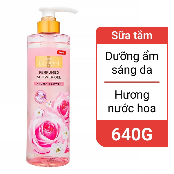 Sữa tắm nước hoa Cindy Bloom Aroma Flower 640g