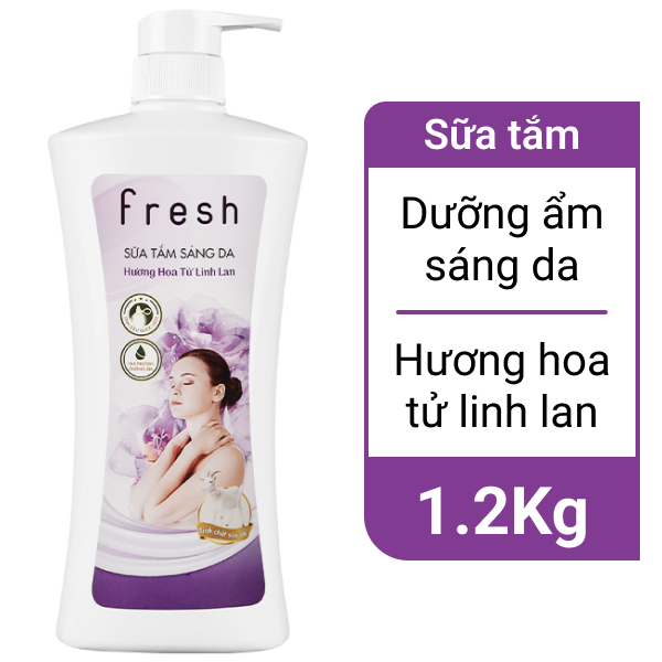 Sữa tắm sáng da Fresh hoa tử linh lan 1.2kg