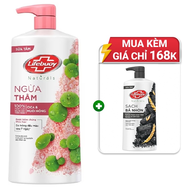 Sữa tắm Lifebuoy Cica và muối hồng 784ml