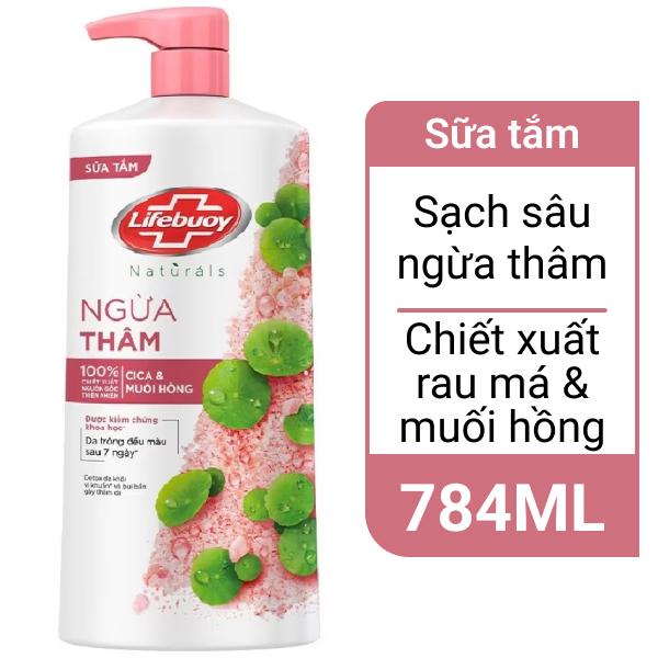 Sữa tắm Lifebuoy Cica và muối hồng 784ml
