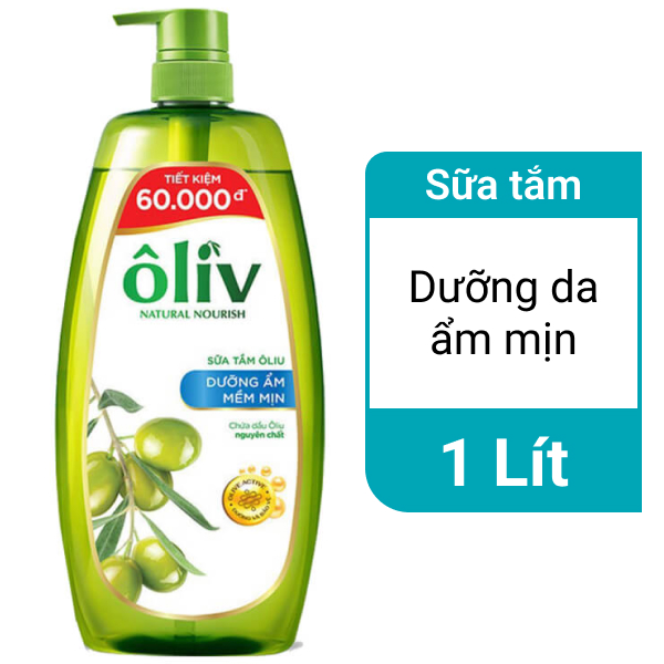 Sữa tắm Ôliv dưỡng ẩm mềm mịn 1 lít