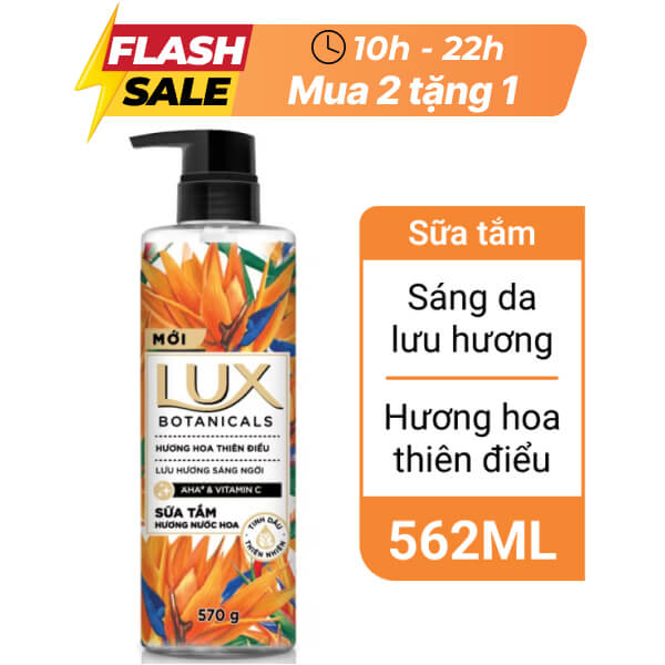 Sữa tắm nước hoa Lux hoa thiên điểu 562ml