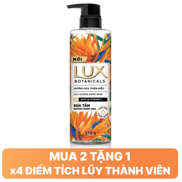 Sữa tắm Lux Botanicals hoa thiên điểu 562ml