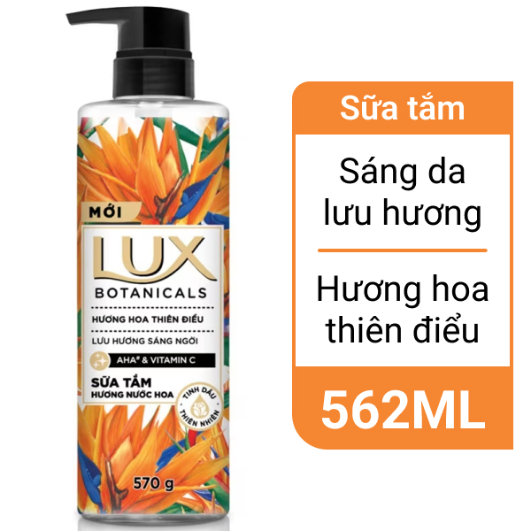 Sữa tắm nước hoa Lux hoa thiên điểu 562ml