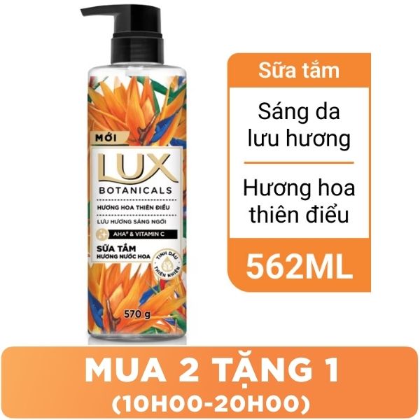 Sữa tắm nước hoa Lux hoa thiên điểu 562ml