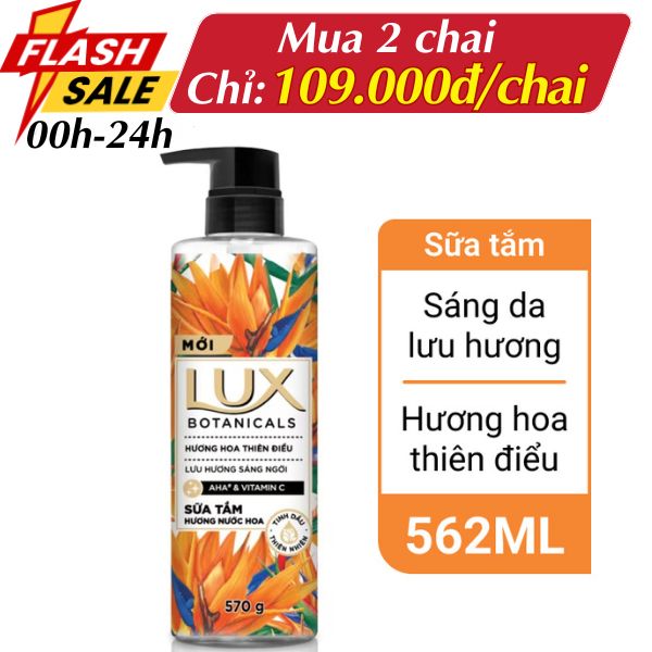 Sữa tắm nước hoa Lux hoa thiên điểu 562ml