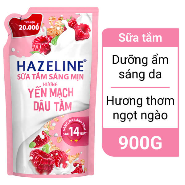 Sữa tắm Hazeline yến mạch dâu tằm 900g