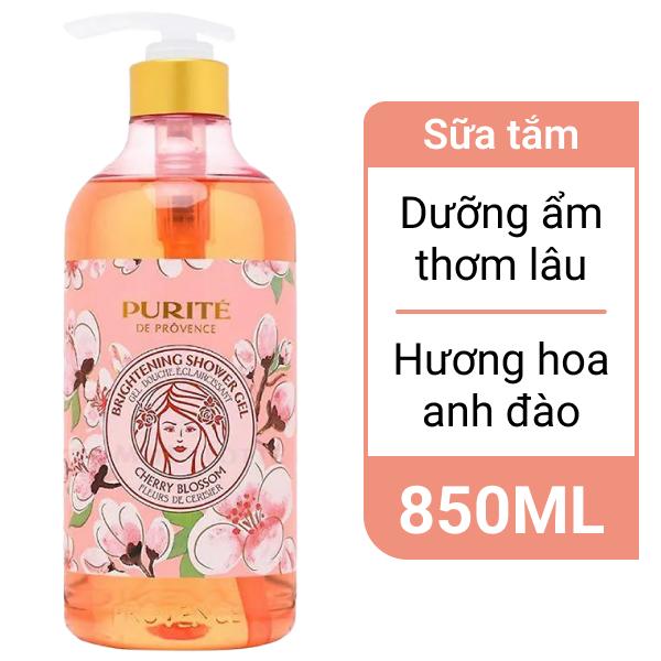 Sữa tắm Purité hương hoa anh đào 850ml