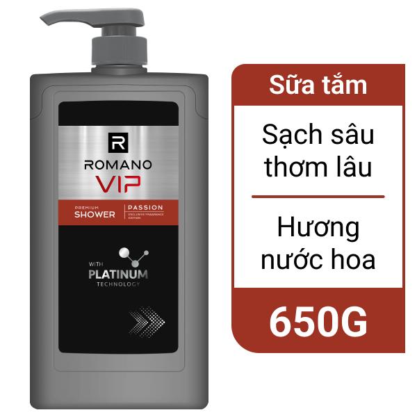 Sữa tắm cao cấp Romano Vip 650g giá tốt tại Bách hoá XANH