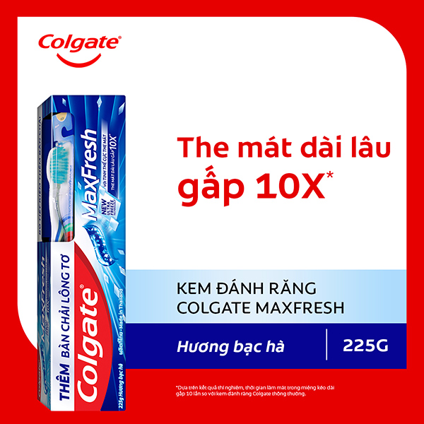 Kem đánh răng Colgate MaxFresh bạc hà 225g