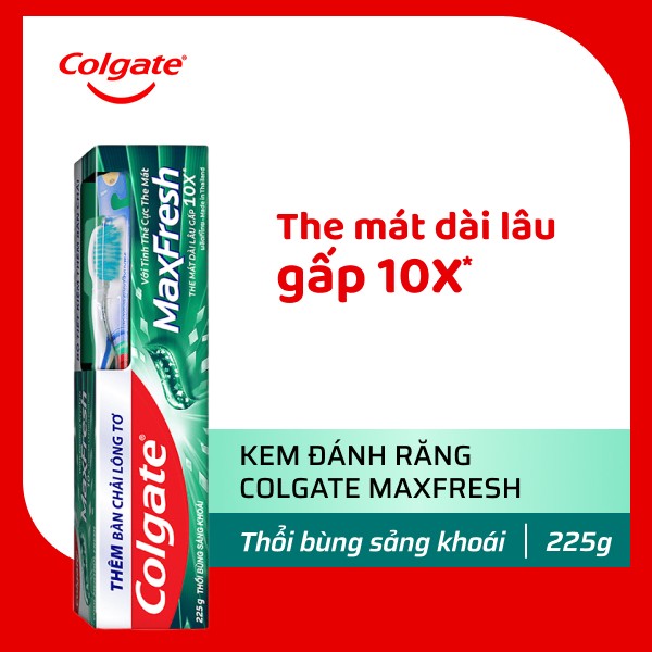 Kem đánh răng Colgate MaxFresh tinh thể the mát 230g
