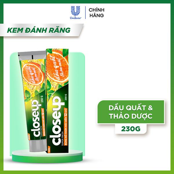Kem đánh răng Closeup dầu quất 230g