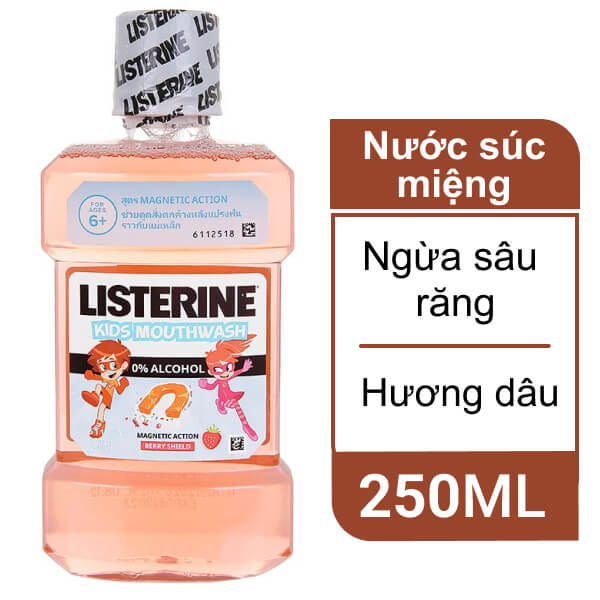 Nước súc miệng Listerine dâu tây 250ml