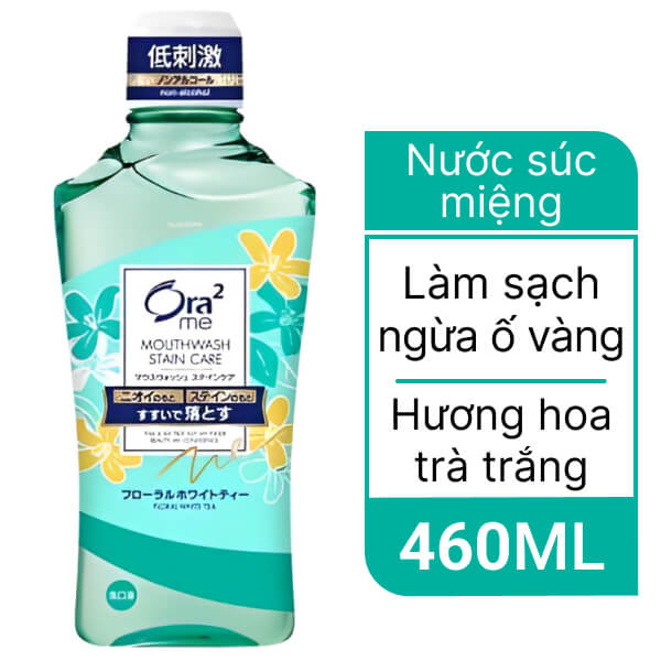 Nước súc miệng Sunstar Ora2 me Floral White Tea 460ml