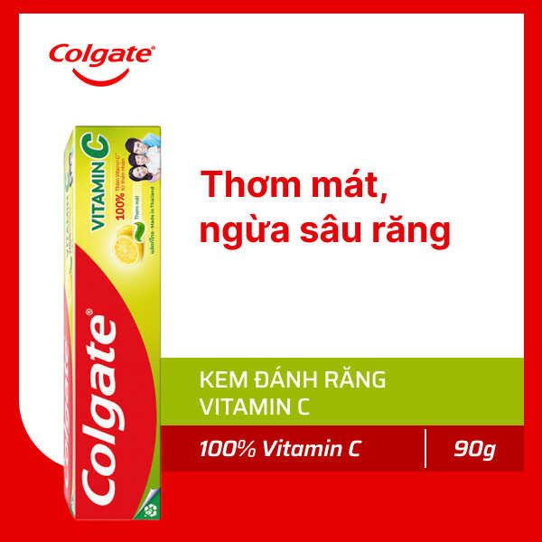 Kem đánh răng Colgate Vitamin C thơm mát 90g