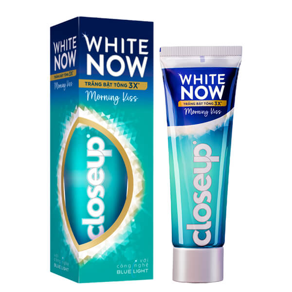 Kem đánh răng Closeup White Now Morning Kiss 100g