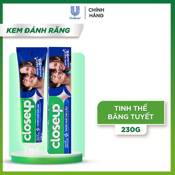 Kem đánh răng Closeup tinh thể băng tuyết 230g