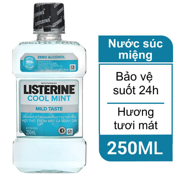 Nước súc miệng Listerine tươi mát 250ml