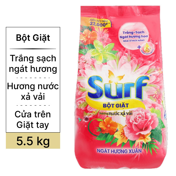 Bột giặt Surf ngát hương xuân 5.5kg