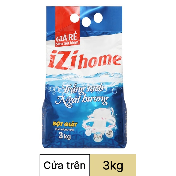 Bột giặt IZI HOME trắng ngát hương 3kg