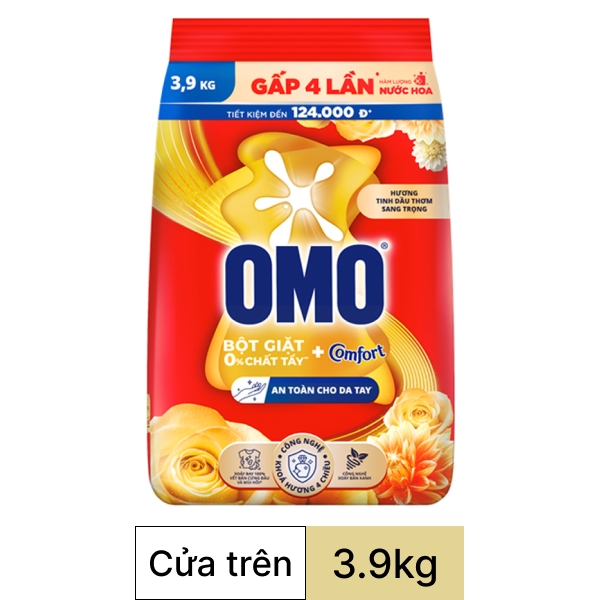 Bột giặt OMO Comfort tinh dầu thơm 3.9kg
