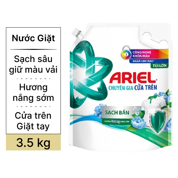 Nước giặt Ariel hương nắng sớm 3.5kg