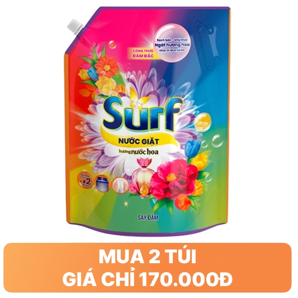 Nước giặt Surf hương nước hoa túi 3.1kg